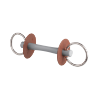 Muserola de filete Beris cañón Comfort anillo 6 cm Suave Gris Muserola de filete Beris cañón Comfort anillo 6 cm Suave Gris