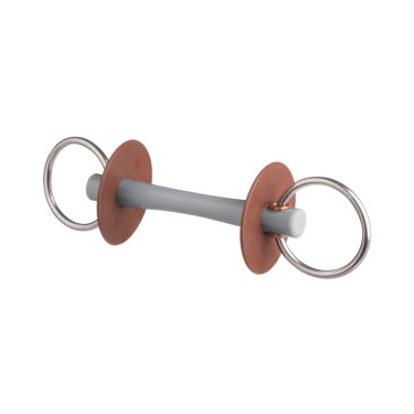 Muserola de filete Beris cañón Comfort anillo 6 cm Suave Gris Muserola de filete Beris cañón Comfort anillo 6 cm Suave Gris