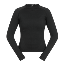 Camiseta técnica ELT de malla 3D Richmond de manga larga para mujer Negro