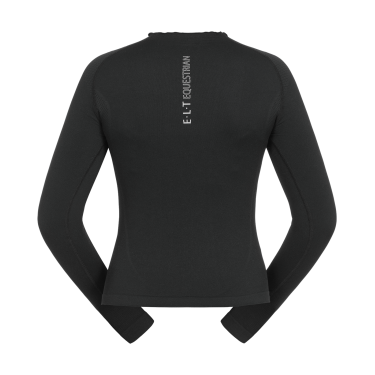 Camiseta técnica ELT de malla 3D Richmond de manga larga para mujer Negro