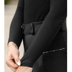 Camiseta técnica ELT de malla 3D Richmond de manga larga para mujer Negro