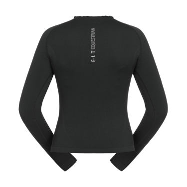 Camiseta técnica ELT de malla 3D Richmond de manga larga para mujer Negro