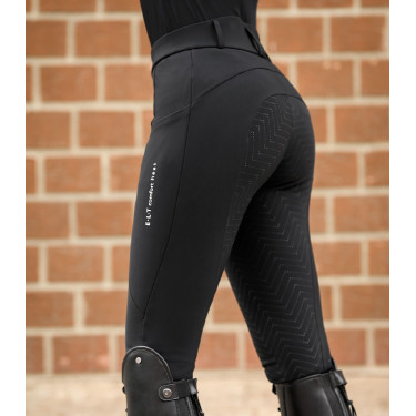 Pantalón de equitación calefactable ELT Comfort Heart para mujer Negro Pantalón de equitación calefactable ELT Comfort Heart para mujer Negro