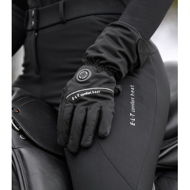 Pantalón de equitación calefactable ELT Comfort Heart para mujer Negro Pantalón de equitación calefactable ELT Comfort Heart para mujer Negro