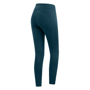 Legging de equitación térmico ELT Rica de forro polar para niño Azul petróleo