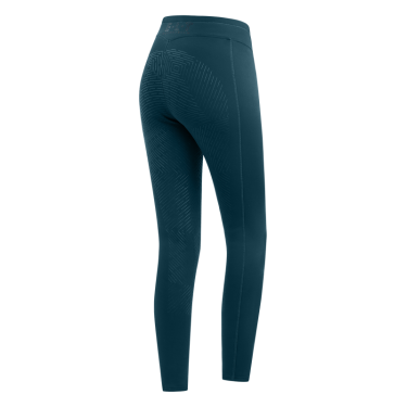 Legging de equitación térmico ELT Rica de forro polar para niño Azul petróleo