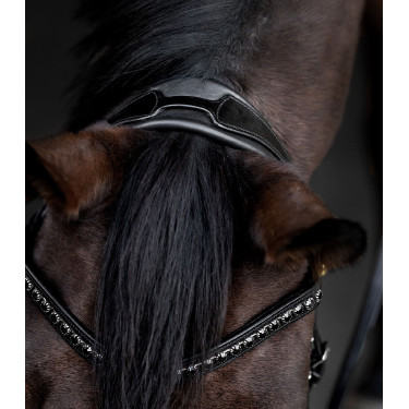 Brida de equitación Waldhausen S-Line Blackshine pull back