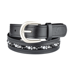 Cinturón de equitación de cuero con strass ELT