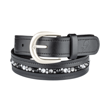 Cinturón de equitación de cuero con strass ELT