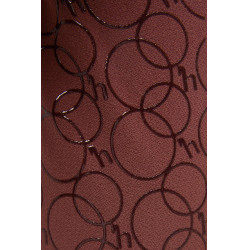 Pantalón de equitación con culera completa de silicona Horze Leighton Adolescente con bolsillo para teléfono Burdeos