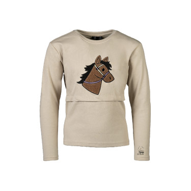 Polo de manga larga Mia HKM Beige Polo de manga larga Mia HKM Beige