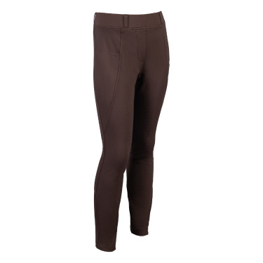 Leggings Mia con asiento completo de silicona HKM Marrón oscuro Marr&amp;amp;amp;oacute;n