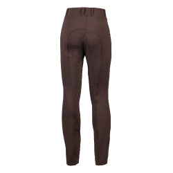Leggings Mia con asiento completo de silicona HKM Marrón oscuro Marr&amp;amp;amp;oacute;n