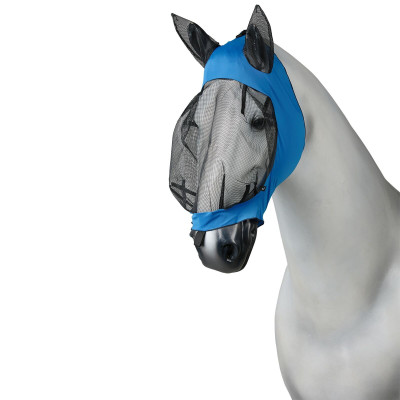 Máscara antimoscas Soft Stretch Horze Azul