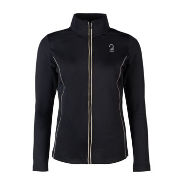Sudadera con cremallera Lauria Garrelli Limone para mujer Negro