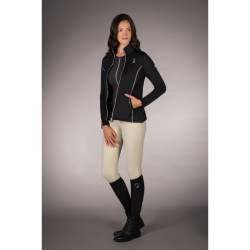 Sudadera con cremallera Lauria Garrelli Limone para mujer Negro