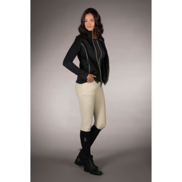 Sudadera con cremallera Lauria Garrelli Limone para mujer Negro