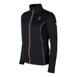 Sudadera con cremallera Lauria Garrelli Limone para mujer Negro