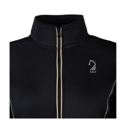 Sudadera con cremallera Lauria Garrelli Limone para mujer Negro