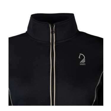 Sudadera con cremallera Lauria Garrelli Limone para mujer Negro