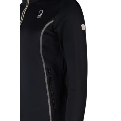 Sudadera con cremallera Lauria Garrelli Limone para mujer Negro