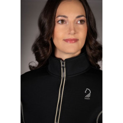 Sudadera con cremallera Lauria Garrelli Limone para mujer Negro