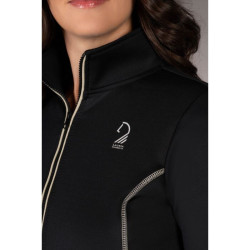 Sudadera con cremallera Lauria Garrelli Limone para mujer Negro