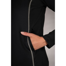 Sudadera con cremallera Lauria Garrelli Limone para mujer Negro