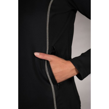 Sudadera con cremallera Lauria Garrelli Limone para mujer Negro