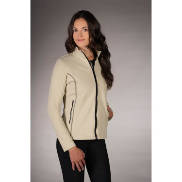 Sudadera con cremallera Lauria Garrelli Limone para mujer Gris / beige