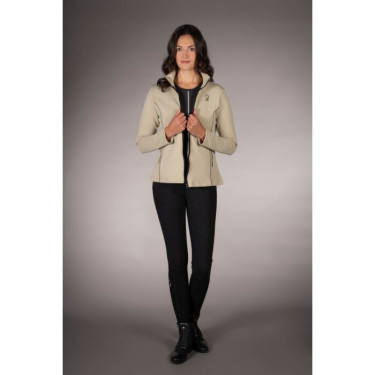 Sudadera con cremallera Lauria Garrelli Limone para mujer Gris / beige