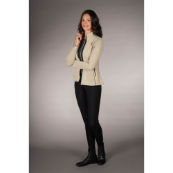 Sudadera con cremallera Lauria Garrelli Limone para mujer Gris / beige