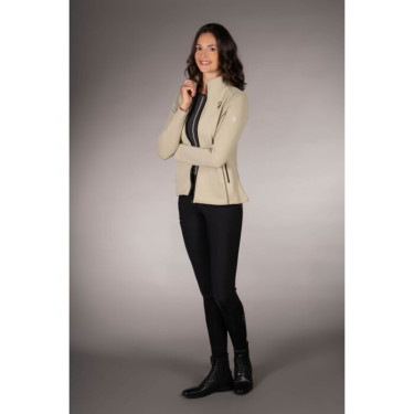 Sudadera con cremallera Lauria Garrelli Limone para mujer Gris / beige