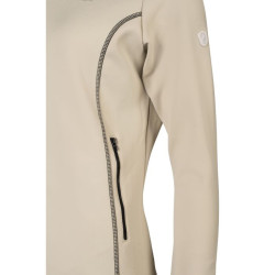 Sudadera con cremallera Lauria Garrelli Limone para mujer Gris / beige