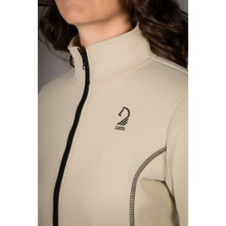Sudadera con cremallera Lauria Garrelli Limone para mujer Gris / beige