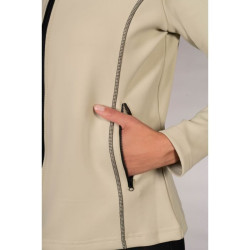 Sudadera con cremallera Lauria Garrelli Limone para mujer Gris / beige