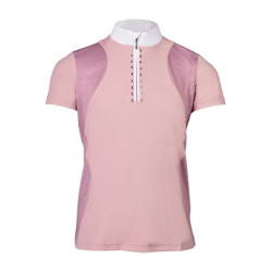 Polo de concurso HKM Glam para niño Rosa viejo