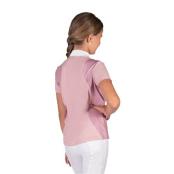 Polo de concurso HKM Glam para niño Rosa viejo