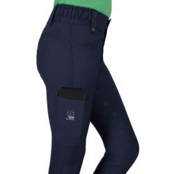 Pantalón de equitación niño HKM Maui con culera silicona