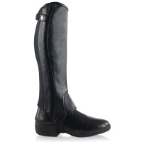 Polainas de cuero PU con purpurina Horze Sabrina Negro