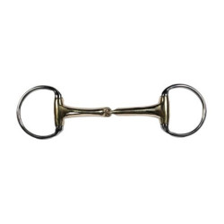 Embocadura equitación HKM Soft Contact 14 mm con anillas