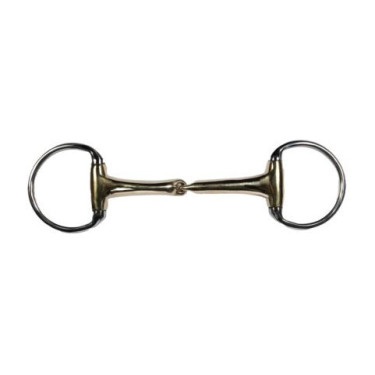 Embocadura equitación HKM Soft Contact 14 mm con anillas