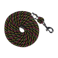Línea de atar HKM Neon Flash con mosquetón Negro