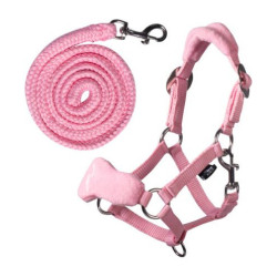 Cabezada con polar HKM Hobby Horse Rosa Cabezada con polar HKM Hobby Horse Rosa