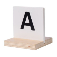 Letra de doma HKM Hobby Horse Negro / blanco