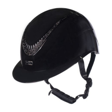 Casco de equitación HKM Alarion brillante con ventilación Casco de equitación HKM Alarion brillante con ventilación
