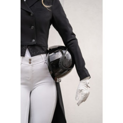 Casco de equitación HKM Alarion brillante con ventilación Casco de equitación HKM Alarion brillante con ventilación