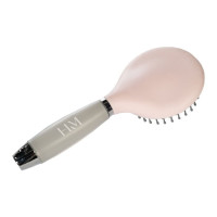 Cepillo para crines y cola HKM Gel Rosa claro / gris claro