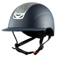Casco cristal Horze Apex Azúl oscuro / plata