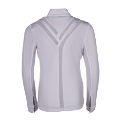 Polo de concurso Hunter Kids de manga larga HKM Blanco